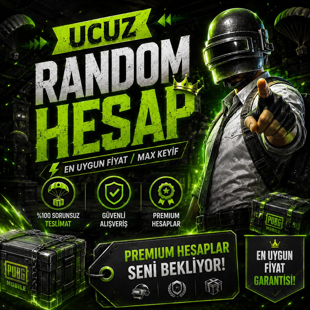 Ucuz PUBG MOBİLE RANDOM HESAP